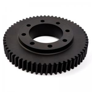 matte black anodized aluminum gear